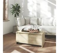 vidaXL Table basse chêne sonoma 90x50x41,5 cm bois d'ingénierie809821 Beige G