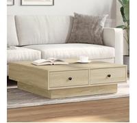 vidaXL Table basse Chêne Sonoma 90x90x28 cm en aggloméré
