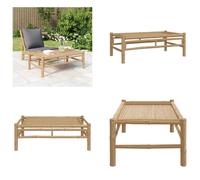 vidaXL Table basse de jardin 100x55x33 cm Bambou - Table basse de jardin - Tables basses de jardin - Table d'extérieur