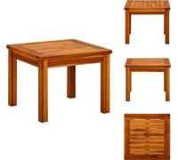 vidaXL Table basse de jardin 45x45x36 cm Bois massif Acacia - Tables de jardin