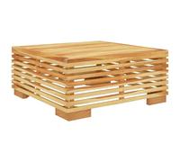 vidaXL Table basse de jardin 69,5x69,5x31 cm bois massif teck