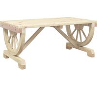 vidaXL Table basse de jardin 90x50x40 cm en bois massif de sapin