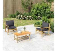 vidaXL Table basse de jardin 90x55x37 cm bambou, table de jardin, table de patio, mobilier de patio, table d'extérieur, 363463