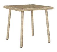 Vidaxl Table Basse De Jardin Rectangulaire Beige 40x40x37 Cm Rotin