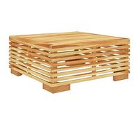 vidaXL Table basse de jardin 69,5x69,5x31 cm bois massif teck