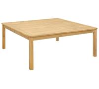 vidaXL Table basse en bois d'acacia clair 110 x 110 x 45 cm