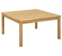 vidaXL Table basse en bois d'acacia clair 85 x 85 x 45 cm Bois massif d'acacia