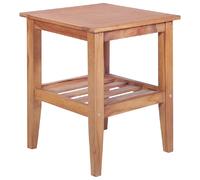 Vidaxl Table basse en teck solide - 40x40x50 cm