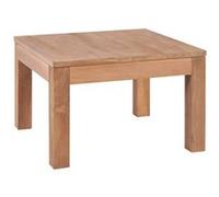 vidaXL Table Basse Finition Naturelle Salon Table d'Appoint Bois Teck Massif Brun G