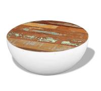 vidaXL Table basse Forme de bol en bois de récupération massif 60x60x30 cm