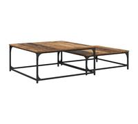 vidaXL Table basse gigogne 2 pcs Bois ancien 80 x 8035 x cm