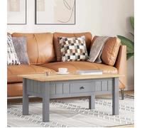 vidaXL Table basse Gris 100x60x43,5 cm Pin massif Assortiment Panama 282683
