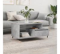 vidaXL Table basse Gris b¿¿ton 90x49x45 cm Bois d'ing¿¿nierie