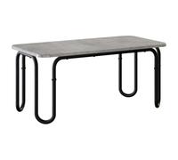 vidaXL Table Basse Gris béton 100 x 50 x 45 cm Bois d'ingénierie, Table Basse rectangulaire contemporaine, Meuble d’Accent Moderne pour Salon, Cuisine, Salle à Manger, intérieur, extérieur