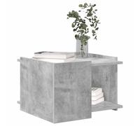 vidaXL Table Basse Gris béton 50,5 x 50 x 33 cm Bois d'ingénierie, Table Basse stylée, déco contemporaine pour Salon, Pratique, Rangement spacieux, Facile à Entretenir