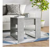 vidaXL Table basse Gris béton 55,5x55x45 cm Bois d'ingénierie