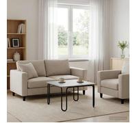 vidaXL Table basse Gris béton 59 x 59 x 45 cm Bois d'ingénierie 8007711
