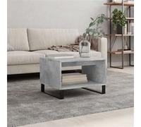 vidaXL Table basse gris béton 60x50x40 cm bois d'ingénierie829264 Gris G