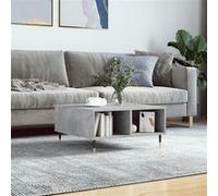 vidaXL Table basse gris béton 60x60x30 cm bois d'ingénierie827032 Gris G