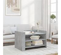 vidaXL Table basse gris béton 80x50x50 cm bois d'ingénierie, table latérale, table de salon, table d'accent, bout de canapé, 848342 Gris G