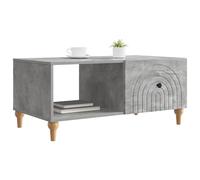 vidaXL Table Basse Gris béton 90 x 50 x 40 cm Bois d'ingénierie, Table de Salon contemporaine, Style Vintage, Fonctionnelle, Grand Espace de Rangement, déco Adaptable