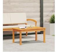 vidaXL Table basse Lumarko – Bois d'acacia massif, finition huile naturelle 75x40x38 cm Marron