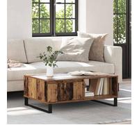 vidaXL Table basse industrielle en bois ancien 90 x 60 x 35 cm avec tiroirs