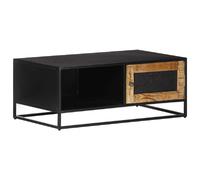 vidaXL Table basse Manguier brut