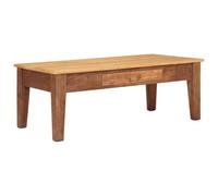 vidaXL Table Basse Marron 110 x 55 x 40 cm Bois de Mangue Massif, Table Basse Moderne en Bois de Mangue, rectangulaire, Pratique pour Le Salon, Meuble Tendance