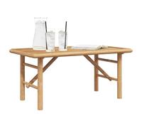 vidaXL Table Basse Marron 90 x 50 x 43 cm Bambou | Fini lisse qui donne du peps à n'importe quel coin, Fait en fibre de bambou de qualité, Idéal pour le café,