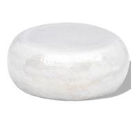 vidaXL Table basse martelée en aluminium Argenté Argent G
