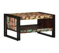 vidaXL Table basse multicolore 70x50x38 cm bois de récupération massif