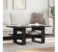 vidaXL Table basse noir 102x55x42 cm bois d'ingénierie, table latérale, table de salon, table d'accent, bout de canapé, 823262