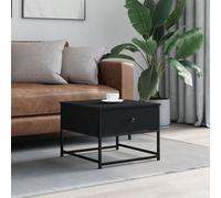 Vidaxl Table Basse Noir 51x51x40 Cm Bois D'ingénierie
