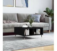 vidaXL Table basse 827029 Bois d'ingénierie noir 60x60x30 cm