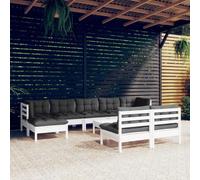 vidaXL Table basse Noir 80x40x30 cm Bois d'ingénierie et pin massif