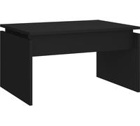 vidaXL Table basse noire 68x50x38 cm Bois composite
