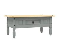 vidaXL Table basse Pin mexicain Gamme Corona Gris 100x60x45 cm