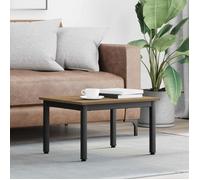 VIDAXL Table basse rectangulaire 60 x 50 x 36 cm - Chêne artisan, bois d'ingénierie et métal