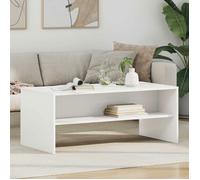 VIDAXL Table basse rectangulaire blanche 100 x 50 x 40 cm en bois d'ingénierie
