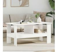 VIDAXL Table basse rectangulaire blanche 90 x 50 x 45 cm - Bois d'ingénierie