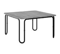 vidaXL Table Basse Sonoma Gris 100 x 100 x 45 cm Bois d'ingénierie, Table Basse rectangulaire contemporaine, Meuble d’Accent Moderne pour Salon, Cuisine, Salle à Manger, intérieur, extérieur