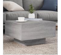 vidaXL Table basse Sonoma gris – bois d'ingénierie 55x55x31 cm