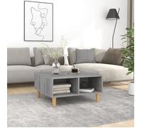 vidaXL Table basse Sonoma – Aggloméré gris 60x60x30 cm