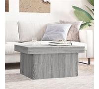 vidaXL Table basse sonoma gris 80x55x40 cm bois d'ingénierie840868 Gris G