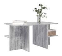 vidaXL Table Basse Sonoma Gris 87 x 50 x 45 cm Bois d’ingénierie, Table d’intérieur élégante, pièce maîtresse Moderne, Surface Fonctionnelle, café décoratif pour la Famille