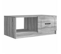 vidaXL Table basse Sonoma Bois d'ingénierie gris 90 x 50 x 37 cm