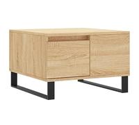 vidaXL Table basse chêne sonoma 55x55x36,5 cm bois d'ingénierie Marron G