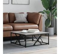 vidaXL Table Basse, Table d'Appoint, Bout de Canapé, Meuble de Salle de SéJour Salon Maison Intérieur, Moderne, Sonoma Gris Bois d'Ingénierie Gris G