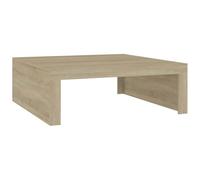 vidaXL Table Basse Table d'Appoint Table de Canapé Bout de Canapé Meuble de Salle de Séjour Salon Chêne Sonoma 100x100x35 cm Bois d'Ingénierie